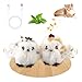 Gigwi Interactive Flapping Cat Toys Catnip Electronic Flappy Toys Motion Activated Automatic Cat Toys for Indoor Cats USB Rechargeable Cat Enrichment Toy for Hunting and Kicker Birds Couple - Image 3