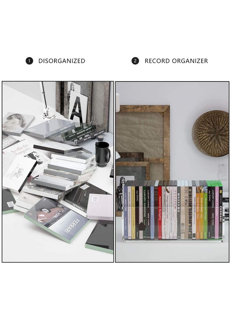 Eworld - Clear Storage Box Features an Easy-to-Carry Handle, Open Top Design, and Premium Acrylic Material for Countertop, Kitchen, Bathroom, or Cabinet Organization - Image 1