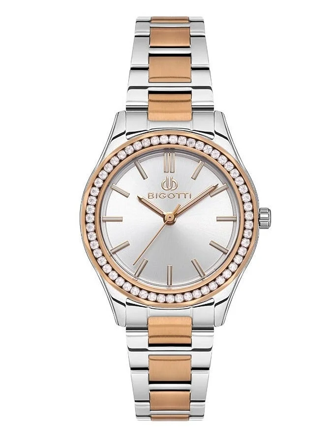 BIGOTTI Bigotti - Raffinato Women Watch | Stainless SteelBrass Case | Analog | Round Dial | Mineral Glass | Japanese Quartz | Water Resistant 30 Meters