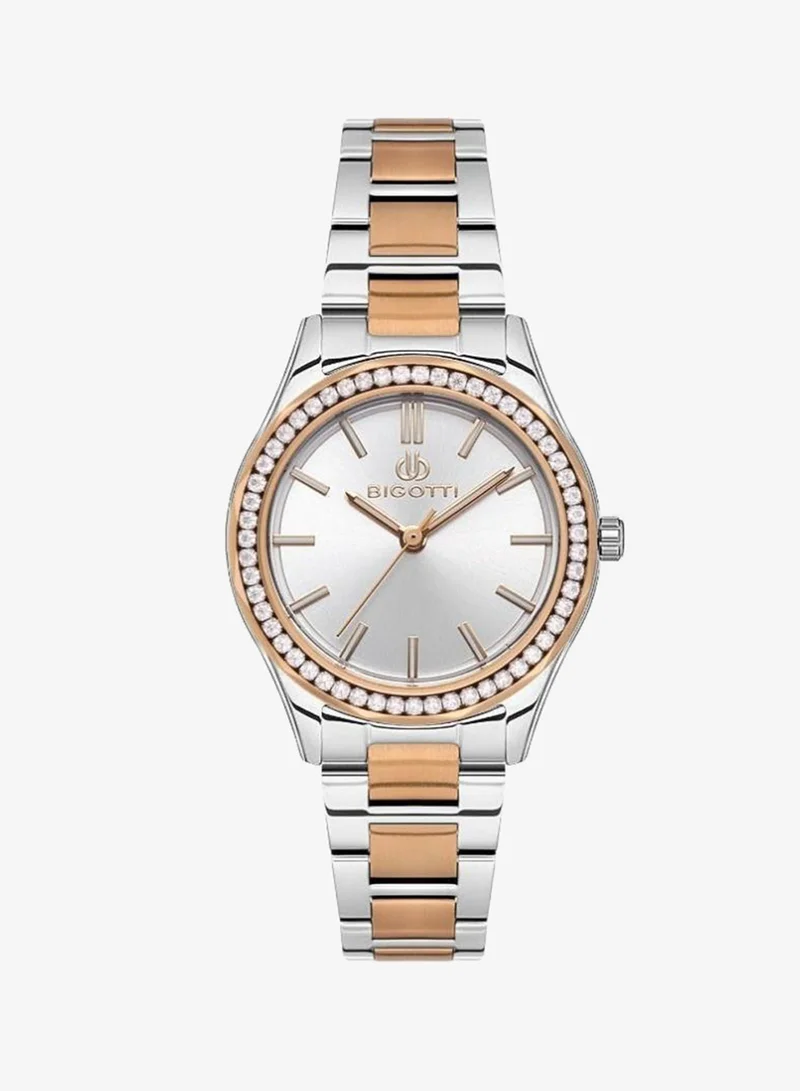 BIGOTTI Bigotti - Raffinato Women Watch | Stainless SteelBrass Case | Analog | Round Dial | Mineral Glass | Japanese Quartz | Water Resistant 30 Meters
