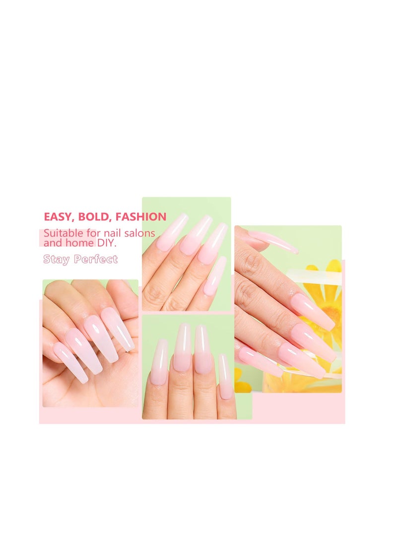 AIMEILI Transparent Milky White Nude Gel Nail Polish Soak Off U V LED Hema Free Gel Nail Lacquer Salon DIY Set Of 4pcs X 10ml - Kit Set 20  - Image 4