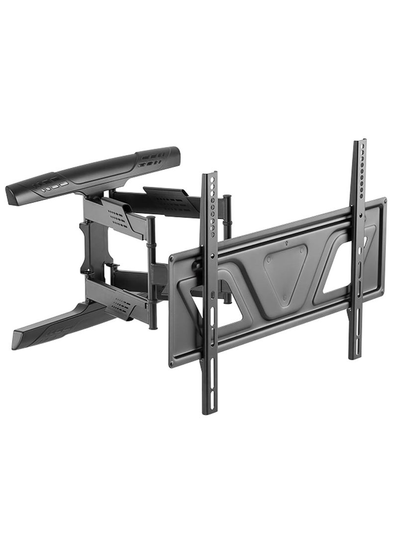 HAMOOD, Super slim distance between wall to tv just 4cmUniversal TV Stand TV Stand Base Full Motion TV Wall Mount Bracket 37""-80"" Low Profile Embedded Bracket Swivels Tilts Extension TV Mount,Holds Up to 45kg - Image 1
