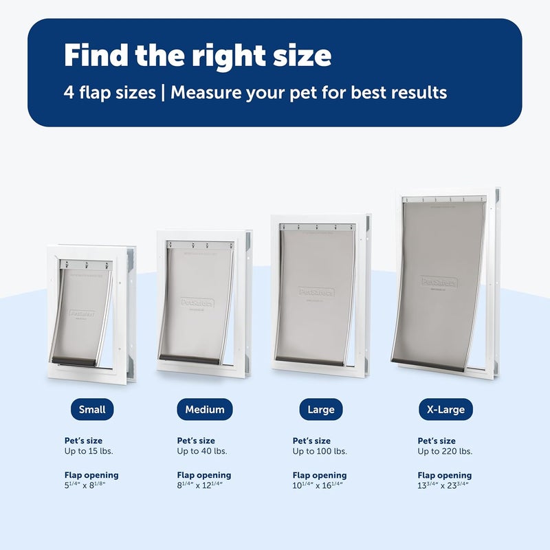 PetSafe Freedom Aluminum Dog and Cat Door - Durable Frame for Medium Pets - Image 5