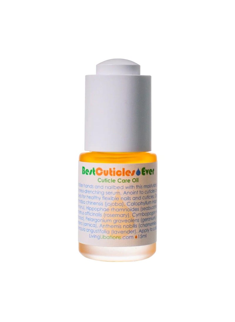 Living Libations LIVING LIBATIONS  Organic Best Cuticles Ever Cuticle Oil  Natural Wildcrafted Vegan Clean Beauty 05 fl oz  15 mL 