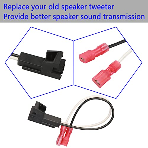 YMHHefy Speaker Harness Wiring Harness 72-4568 Compatible with GMC Buick Cadillac Chevy Silverado Sierra Suburban Tahoe Yukon Cobalt Colorado Speaker Connector Harness Adapter 4 Pack - Image 4