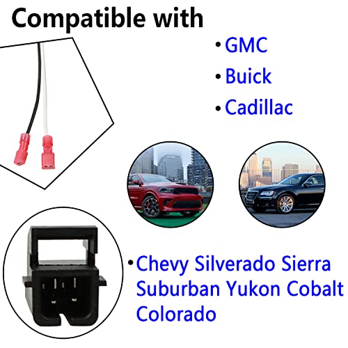 YMHHefy Speaker Harness Wiring Harness 72-4568 Compatible with GMC Buick Cadillac Chevy Silverado Sierra Suburban Tahoe Yukon Cobalt Colorado Speaker Connector Harness Adapter 4 Pack - Image 3