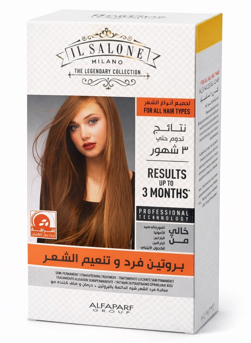 إل صالون مجموعة فرد الشعر بالبروتين مع زيت بذرة الكتان - Image 1