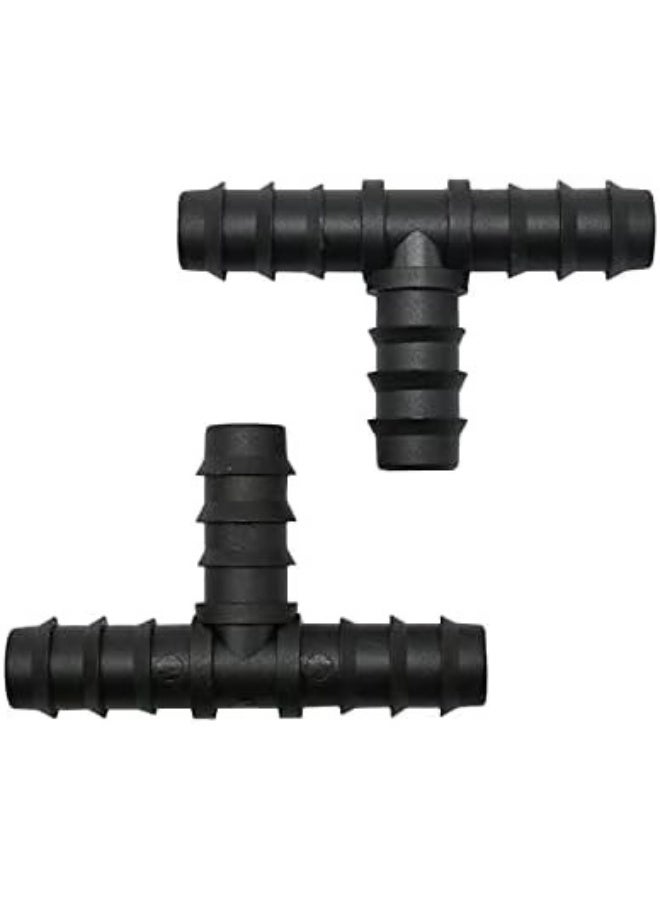 13mm Barbed Tee Connectors for Irrigation, 100 Pieces - Image 1