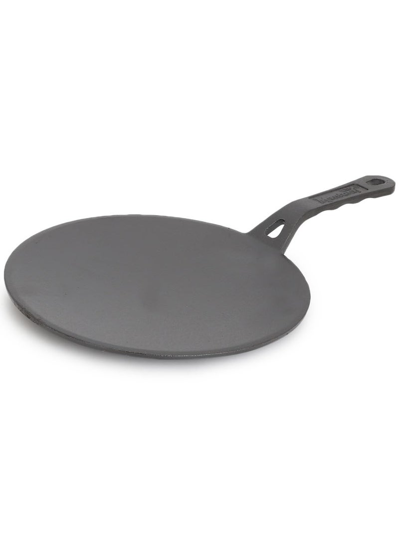 MAGIC PLUS Cast Iron Tawa for Roti 26cm PreSeasoned Chapati Phulka Tawa with Handle Naturally NonStick 100 Pure Toxin Free Rust Proof Heavy Duty Ideal for Roti Paratha Dosa Gas Stove Based