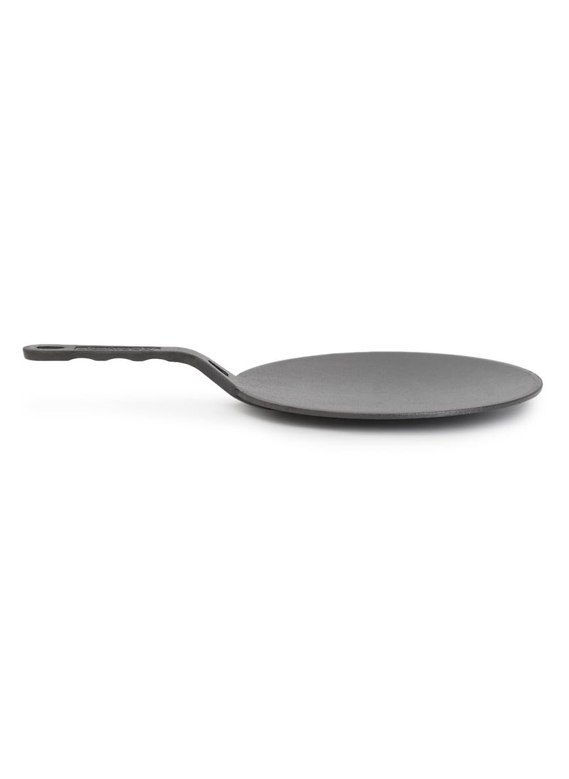MAGIC PLUS Cast Iron Tawa for Roti 26cm PreSeasoned Chapati Phulka Tawa with Handle Naturally NonStick 100 Pure Toxin Free Rust Proof Heavy Duty Ideal for Roti Paratha Dosa Gas Stove Based
