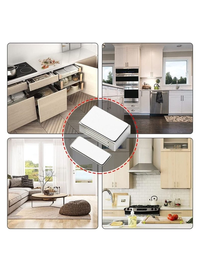 4 Pack Magnetic Door Locks Strong Cabinet Lock Stainless Steel Kitchen - Image 4