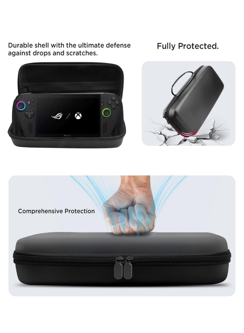 حقيبة حمل محمولة لـ Rog Xbox Alliy X ، حقيبة حمل واقية ضد الانقطاع والصدمات EVA مع سعة كبيرة لـ Rog Xbox Alliy Gaming وحدة التحكم المحمولة والاكسسوارات - Image 5
