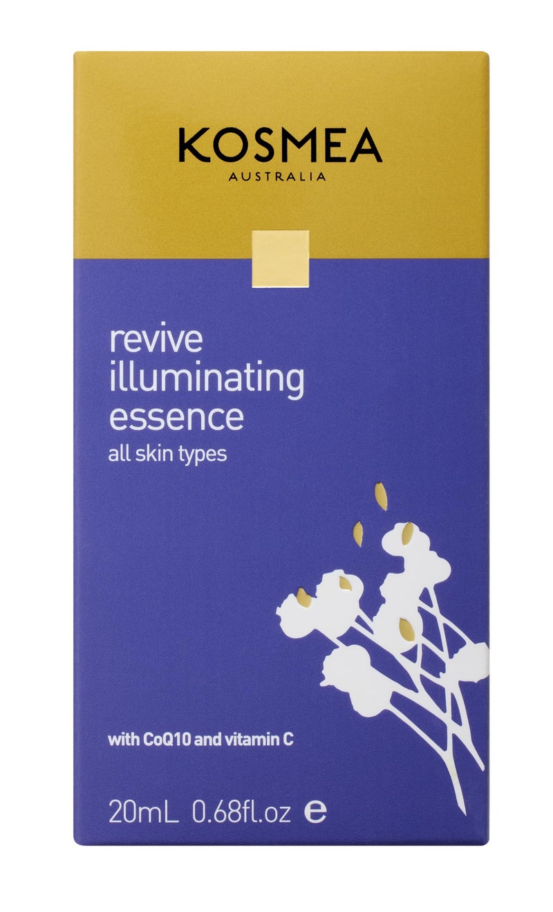 Kosmea Revive Illuminating Essence Hydrating Face Oil for All Skin Types 20ml Superfine Facial Oil | Vitamin C Oil for Face | Organic Face Oil | Daily Routine Face Care Kit - Image 1