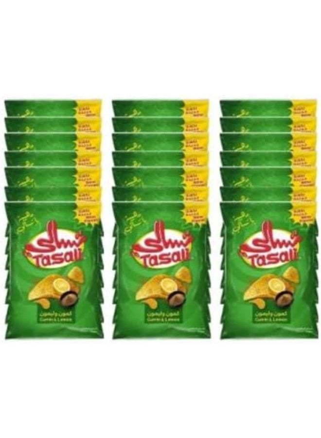 Tasali Kamoon & Lemon Chips – Crispy Snack, 25g x Pack of 12 – Savory Flavored Chips - Image 2