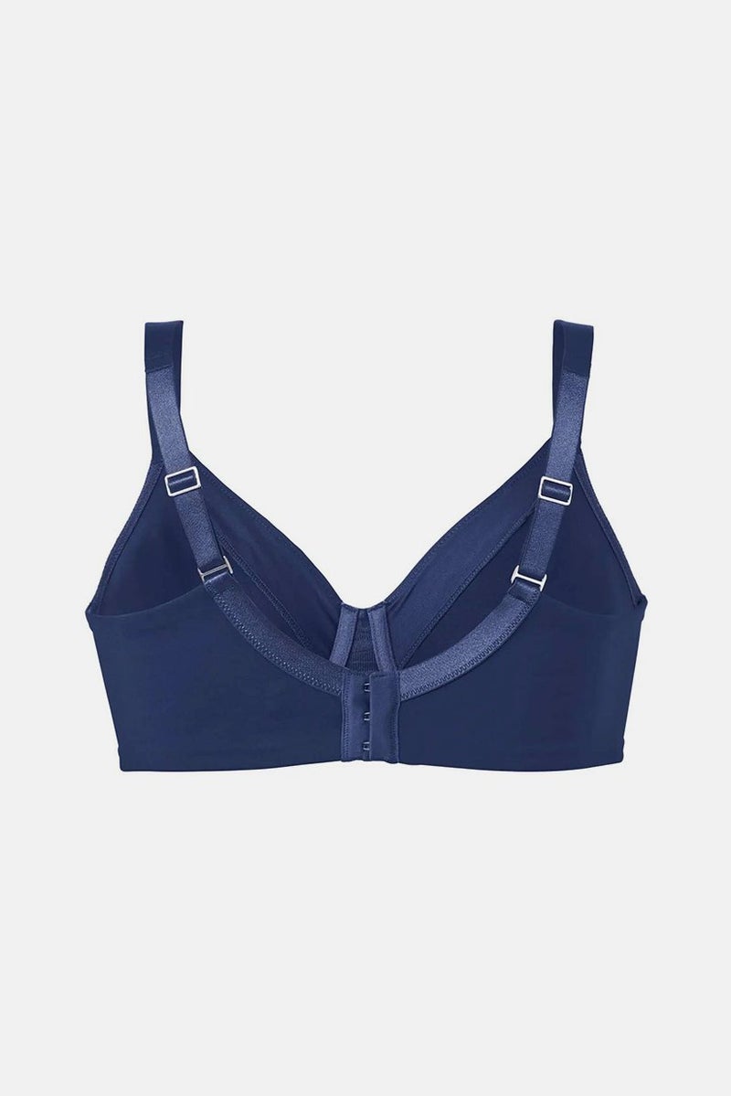 Tchibo Women Non Padded Underwired Lace Soft Bra, Dark Blue  - Image 2