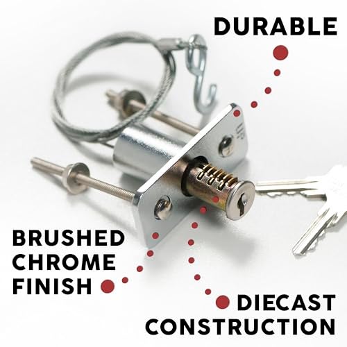 Granatan Emergency Release Lock Kit, Universal Garage Door Emergency Release Lock Kit, Garage Door Opener Quick Release Lock Disconnect Key Lock - Image 3