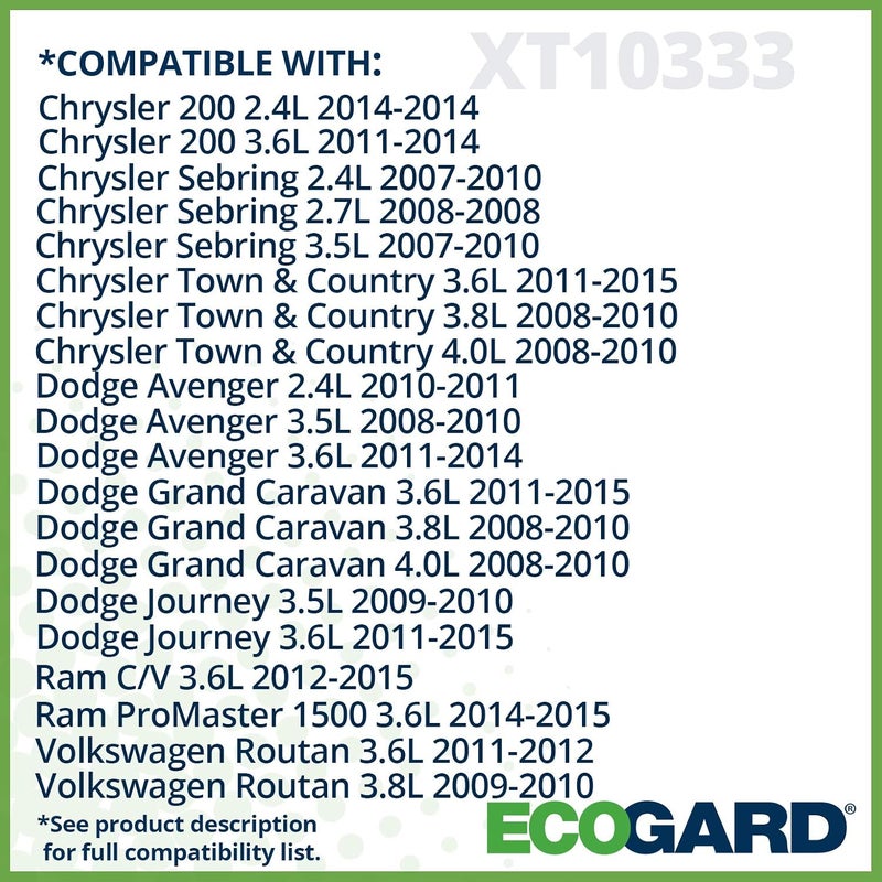 ECOGARD مجموعة فلتر نقل الحركة الأوتوماتيكي الممتاز ECOGARD XT10333 لسيارات كرايسلر ودودج - Image 5