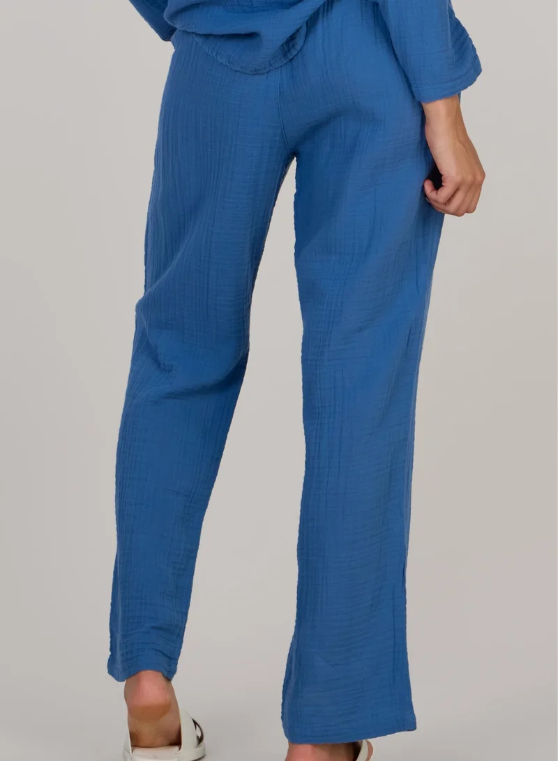 Just Nature Double Cotton Trouser - Indigo