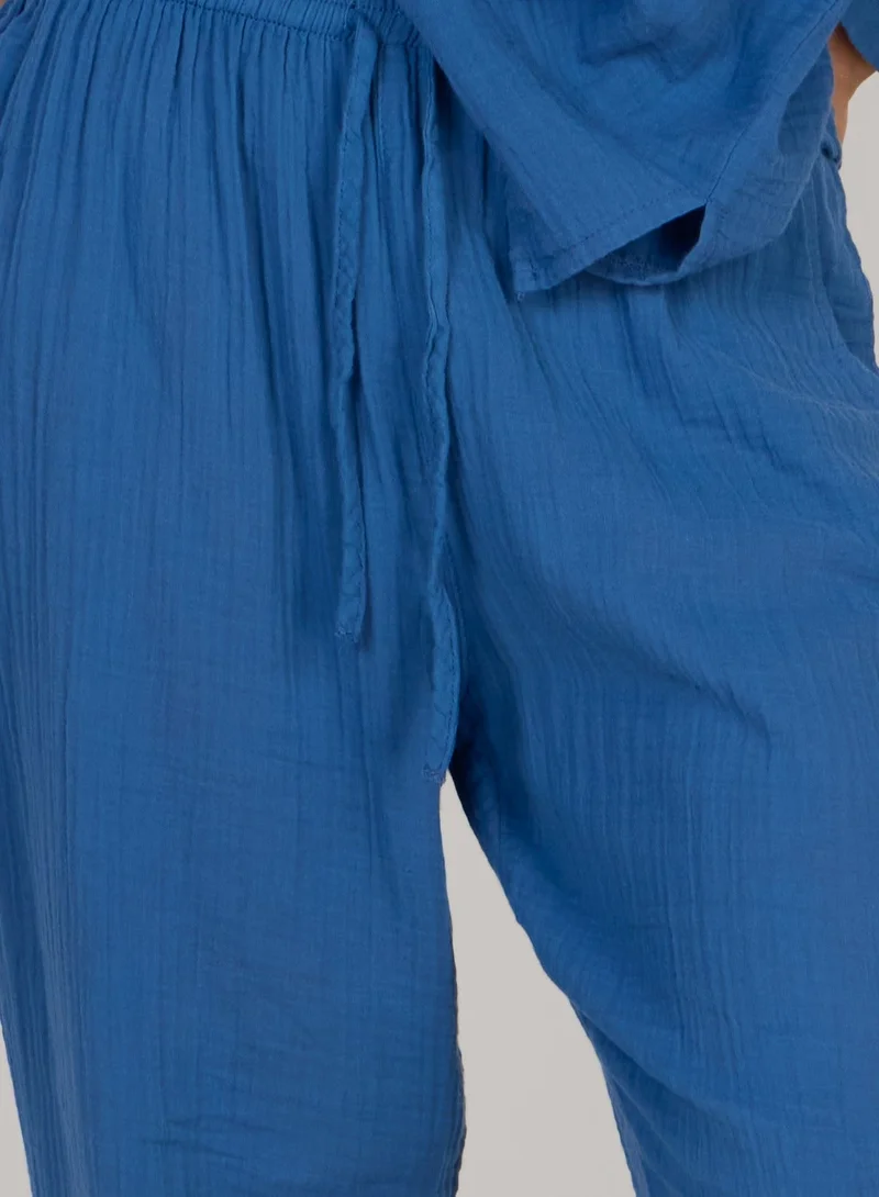 Just Nature Double Cotton Trouser - Indigo