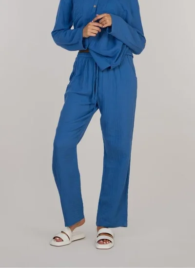 Just Nature Double Cotton Trouser - Indigo