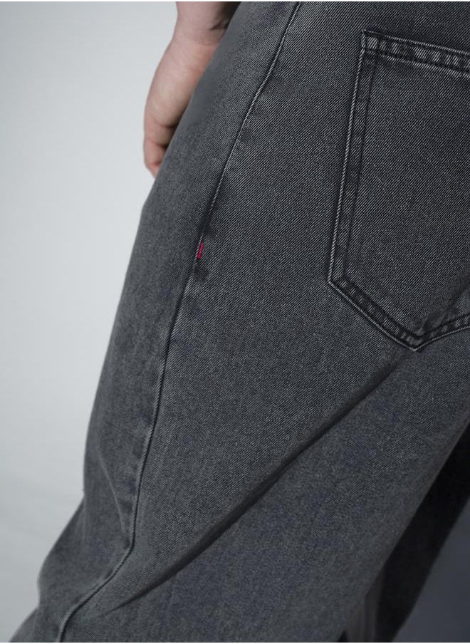 Hubberholme - Grey Relaxed Fit Jeans Solid design crafted from 100% Cotton with Button closure. - Image 1