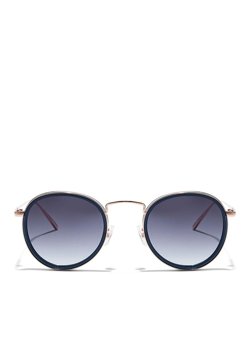 30Sundays MOD SQUAD Women Blue Sunglasses - Frame Material: Metal + Acetate - Lens Color: Blue- Frame Color: Blue - Full Rim  - Image 1