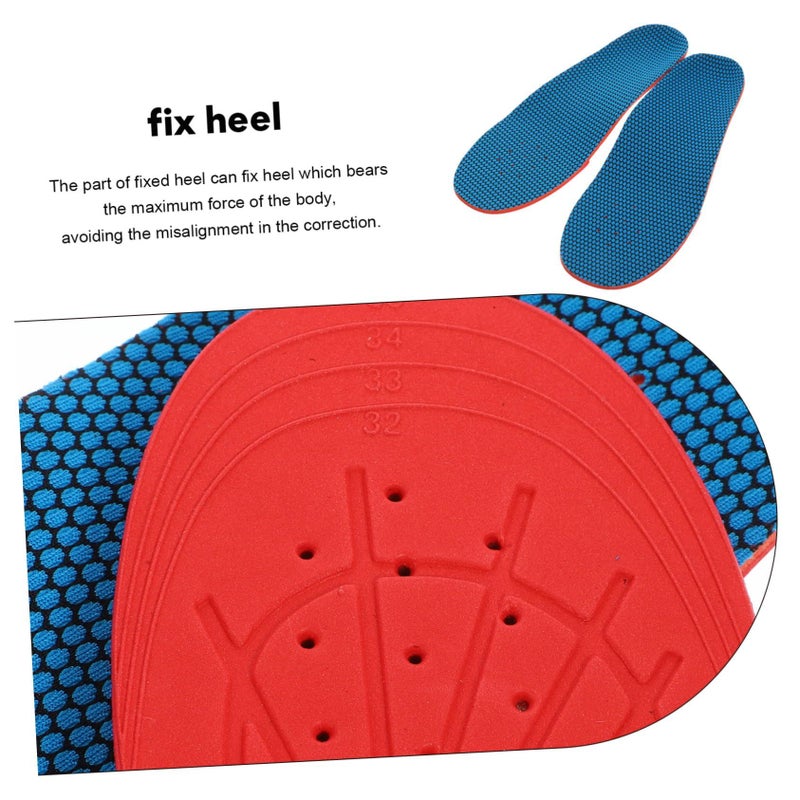 Corrective Orthopedic Insoles For Boys Girls Arch Support Flat Foot Size 32 35 - Image 4