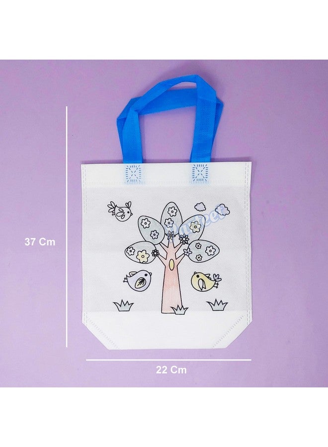 Parteet حقائب عيد الميلاد القابلة لإعادة الاستخدام من PARTEET | مجموعة من 10; 37x22 سم | حقائب حفلات الأطفال، حقيبة هدايا، حقيبة تفضيل حفلات الأطفال - Image 3