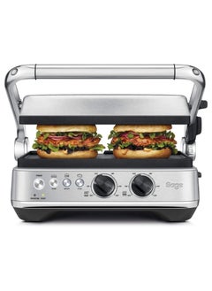 Sage - The BBQ and Press Grill with Independent plate temperature control, Open flat BBQ mode ,pre-programmed  Panini, Burger and Steak functionalities - UAE Version, 2 Year Manufacturer Warranty