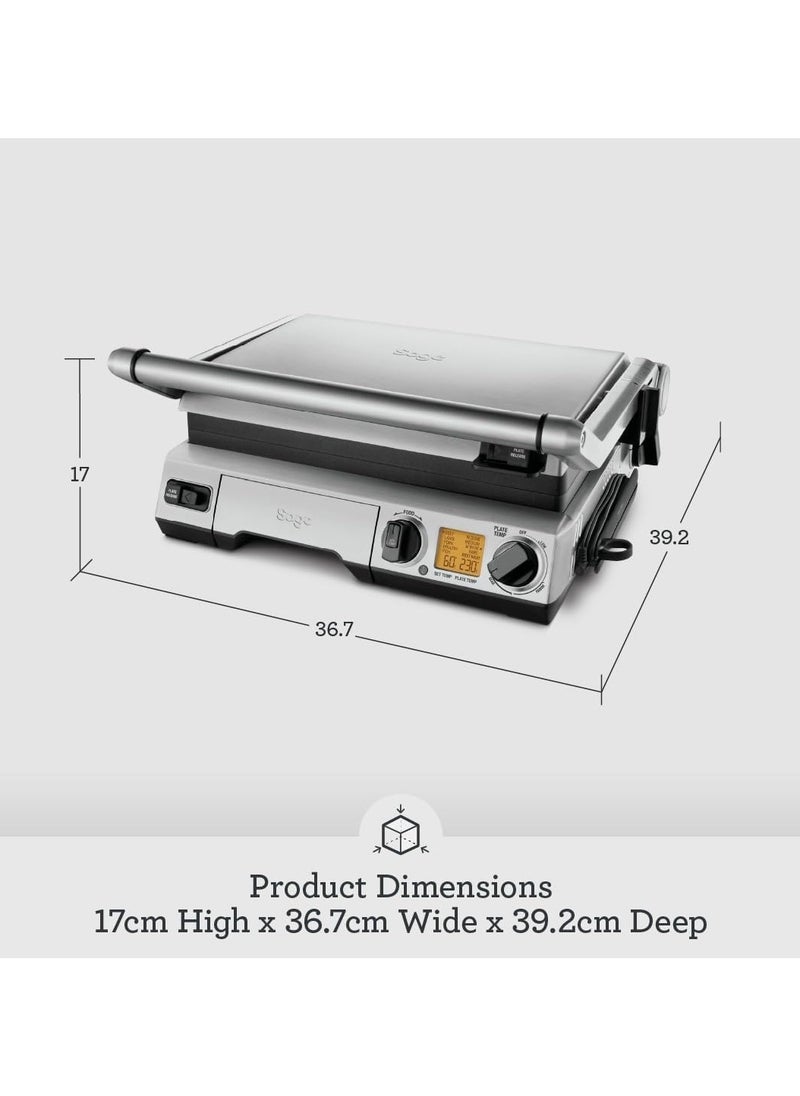 Sage - Sage - The BBQ and Press Grill with Independent plate temperature control, Open flat BBQ mode ,pre-programmed  Panini, Burger and Steak functionalities - UAE Version, 2 Year Manufacturer Warranty - Image 1