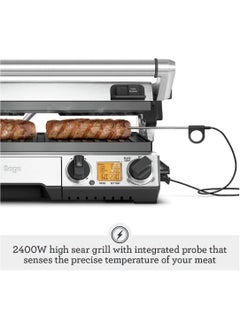 Sage Sage - The BBQ and Press Grill with Independent plate temperature control, Open flat BBQ mode ,pre-programmed  Panini, Burger and Steak functionalities - UAE Version, 2 Year Manufacturer Warranty  - Image 3