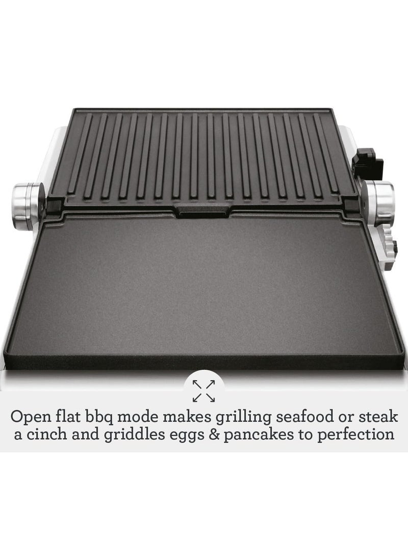 Sage - Sage - The BBQ and Press Grill with Independent plate temperature control, Open flat BBQ mode ,pre-programmed  Panini, Burger and Steak functionalities - UAE Version, 2 Year Manufacturer Warranty - Image 1