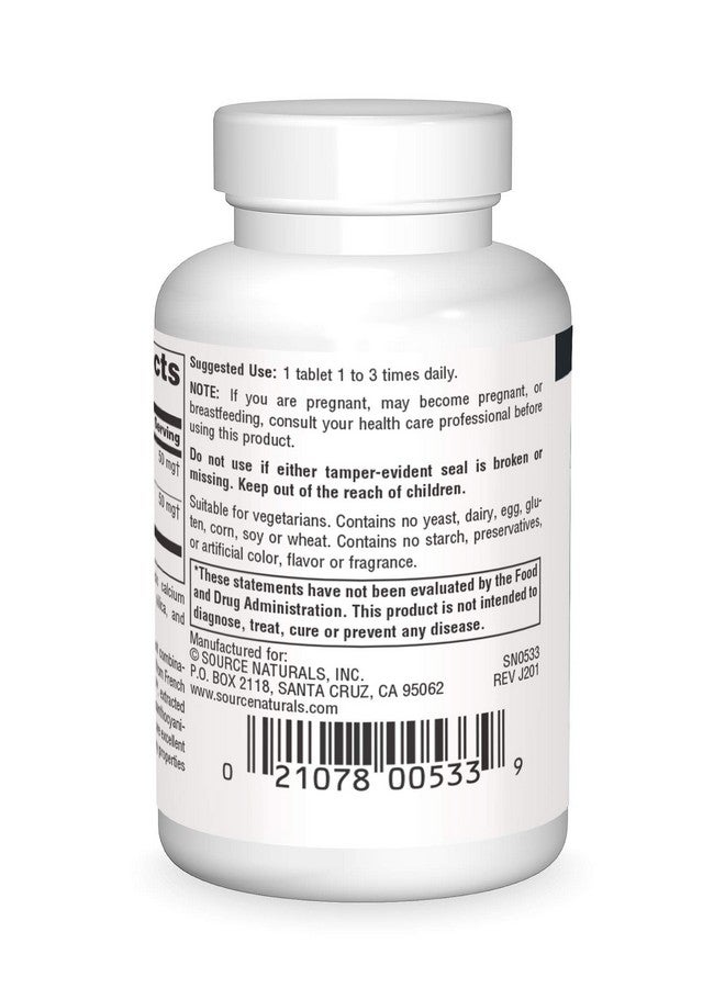 Source Naturals Pycnogenol & Grape Seed Extract 100 mg Dietary Supplement - 60 Tablets - Image 2