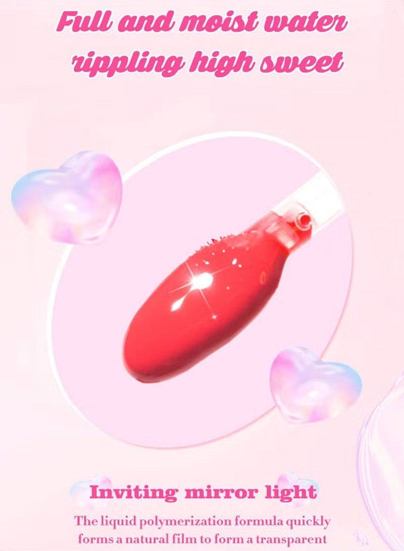 Crystal Clear Lip Gloss Set,Soft Moisturizing Glossy Liquid Lipstick,Hydrating Non-Sticky Plumping Lip Oil,Lip Makeup Gift for Women  Girls 6Pcs - Image 4