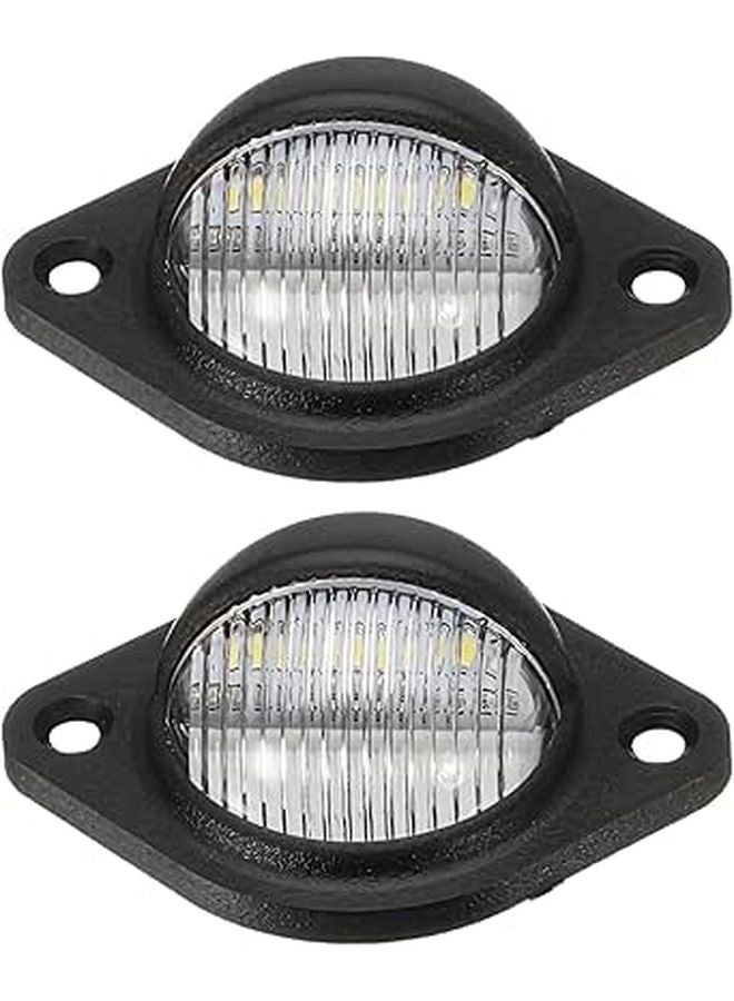 2 حزمة مصابيح لوحة الترخيص العالمية LED بيضاء عالية الكثافة لرام مع 3 مصابيح LED - Image 1