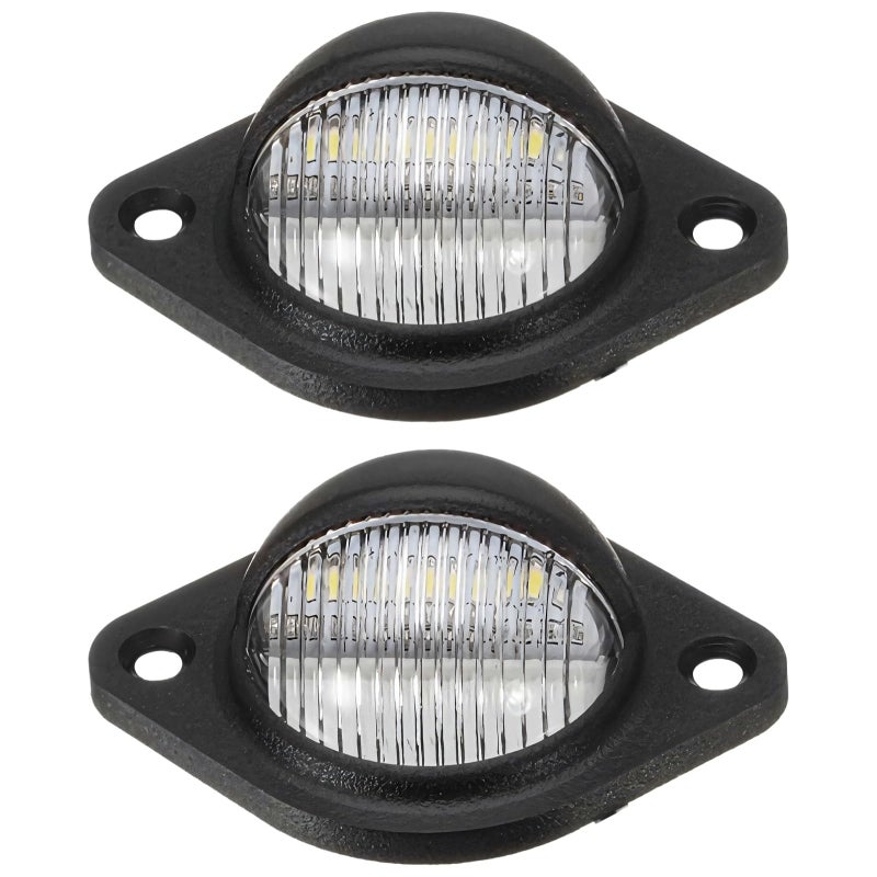 2 حزمة مصابيح لوحة الترخيص العالمية LED بيضاء عالية الكثافة لرام مع 3 مصابيح LED - Image 2