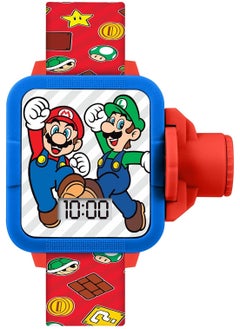 PlayandDream Mario Kids Red Strap Character Projection Digital Watch  - Image 1