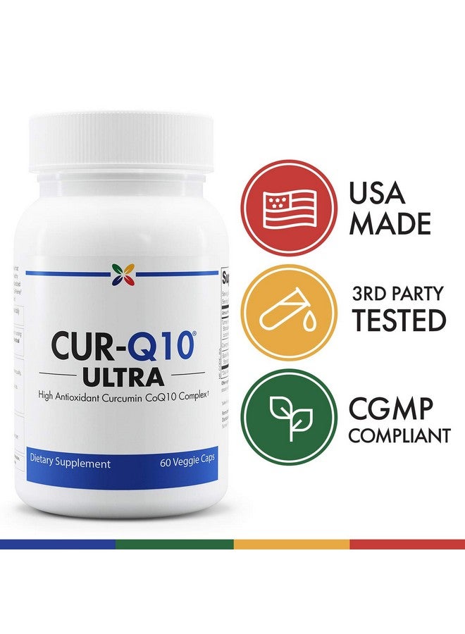 stop aging now Stop Aging Now - CUR-Q10 Ultra Complex - Curcumin2K & MAX-Q10 - Brain & Heart Health, Antioxidants, Mood Support and Joint Health Support - Turmeric & Black Pepper, CoQ10 - 60 Vcaps (3 Pack) - Image 4
