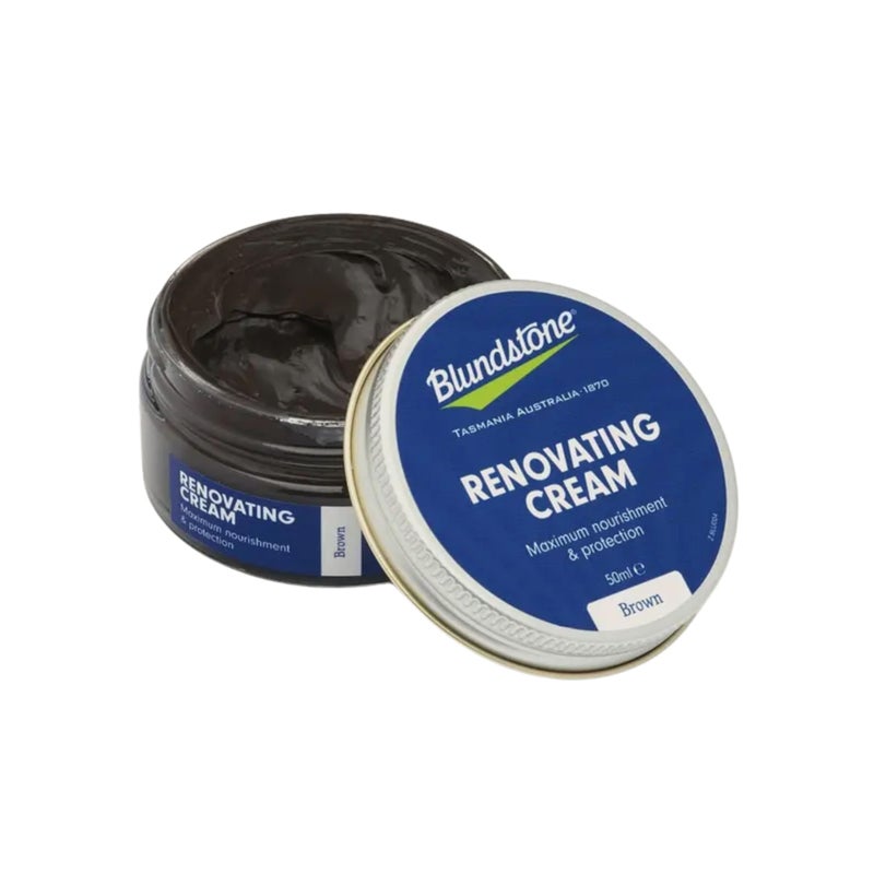Blundstone Renovating Cream, Boot Polish Leather Conditioner to Restore Color, Nourish & Condition Footwear for a Smooth Finish, Long Lasting Wear Protection, Preserve & Extend Shoe Life, Brown, 50ml - Image 2