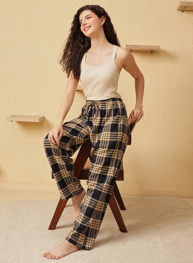 Clovia Women Plaid Checkered Pyjama Bottoms - Image 2