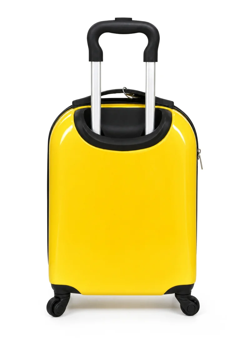 Trucare Trucare 16" Kids Hard Shell Trolley Luggage – Yellow Giraffe Design | ABS + PC Embossed Suitcase with 360° Spinner Wheels