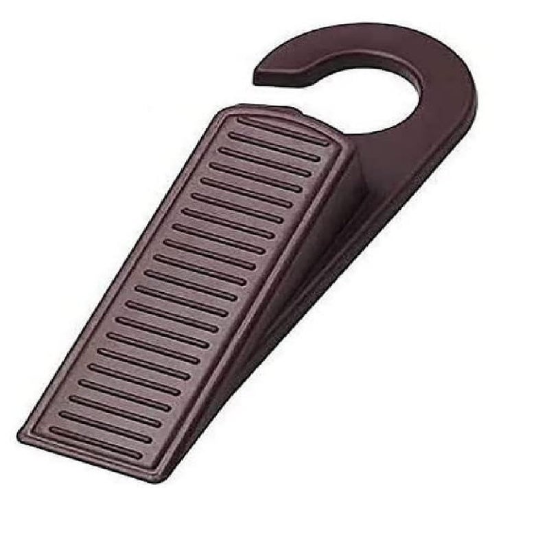 CLICKSWIFT Heavy Duty SlipResistant Rubber Door Stopper Door Wedge Stoppers with Holder Assorted Colour 4 Pcs Multicolour - Image 3