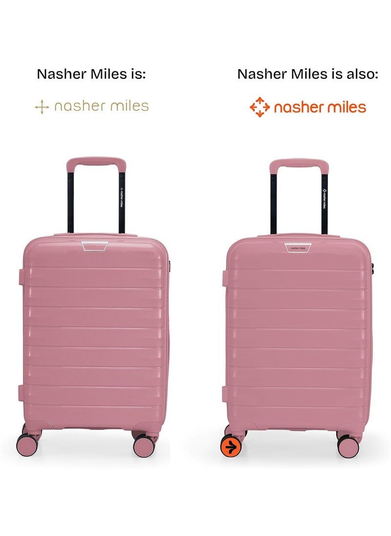 nasher miles Nasher Miles Vienna Hard-Sided Polypropylene Cabin Luggage Pink 20 inch |55 Trolley Bag  - Image 5
