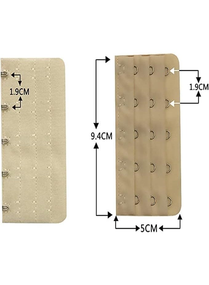 6 أجهزة كمبيوتر شخصية النساء حمالة الصدر Band Extenders السيدات قابلة للتعديل ناعمة ومريحة حمالة الصدر المرنة أو حمالة الصدر Clip Extender سهلة الإرفاق والاستخدام لطيف على الجلد لأم صديقات الفتيات ، حجم واحد - Image 2