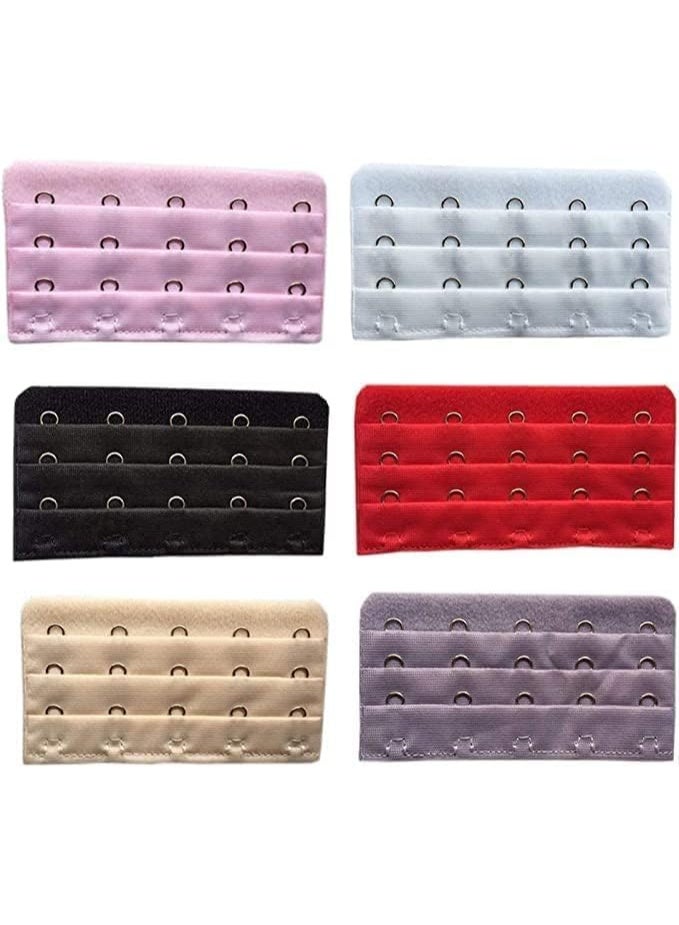 6 أجهزة كمبيوتر شخصية النساء حمالة الصدر Band Extenders السيدات قابلة للتعديل ناعمة ومريحة حمالة الصدر المرنة أو حمالة الصدر Clip Extender سهلة الإرفاق والاستخدام لطيف على الجلد لأم صديقات الفتيات ، حجم واحد - Image 5