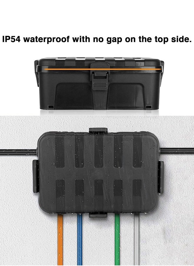 Garlo - Large Outdoor Electrical Box (34.5 * 24 * 12cm), Outdoor Outlet Covers Waterproof IP54 Extension Cord Cover Weatherproof, Protect Outlet, Plug, Socket, Timer, Power Strip, Holiday Light Decoration - Image 1