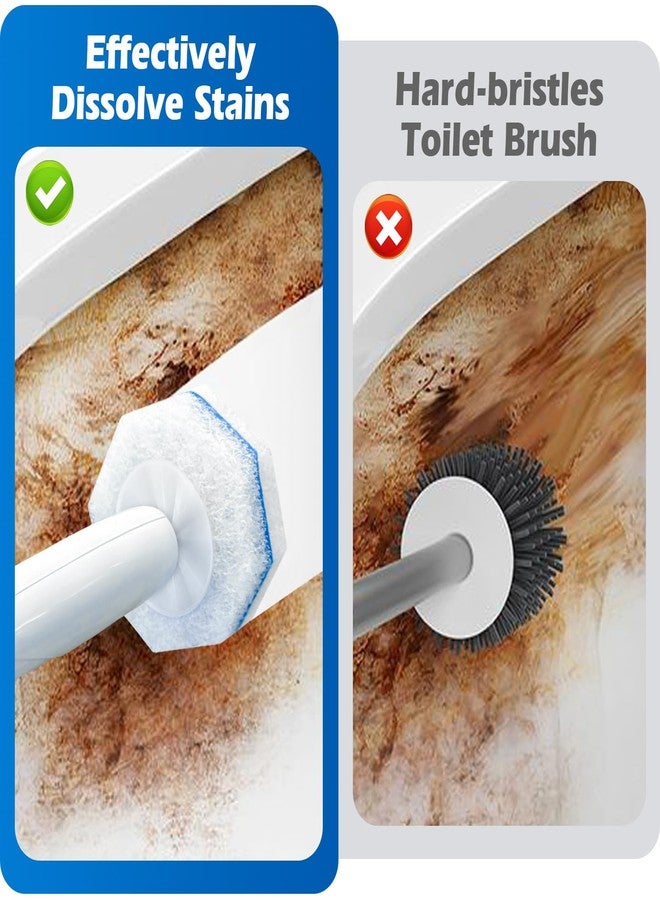 FRESHSOLO 50 Count Disposable Toilet Wand Refills for Clorox, Upgraded Replacement Brush Heads Compatible With Most Toilet Wand Refill System - 5X Cleaning Power Toilets Bowl Cleaner with Exclusive Formula - Image 3