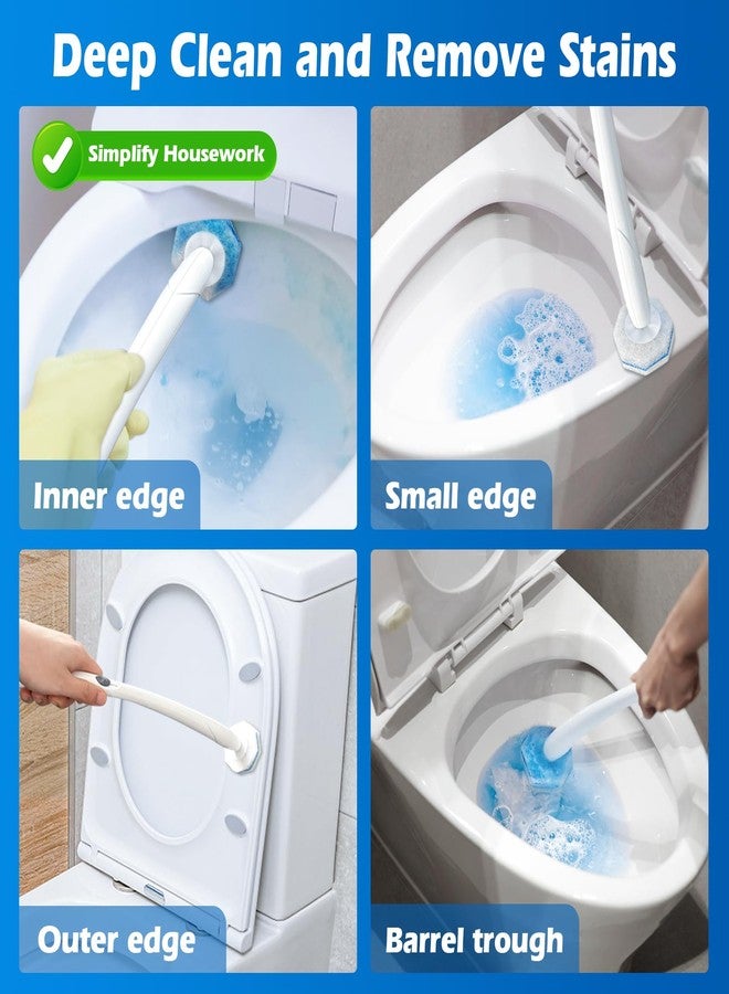 FRESHSOLO 50 Count Disposable Toilet Wand Refills for Clorox, Upgraded Replacement Brush Heads Compatible With Most Toilet Wand Refill System - 5X Cleaning Power Toilets Bowl Cleaner with Exclusive Formula - Image 5