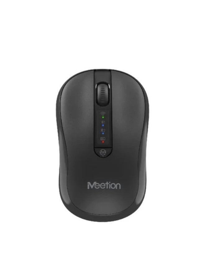 ميشين ماوس لاسلكي Meetion BTM185 بتوصيل 2.4G وBluetooth وصامت – لون أسود - Image 3