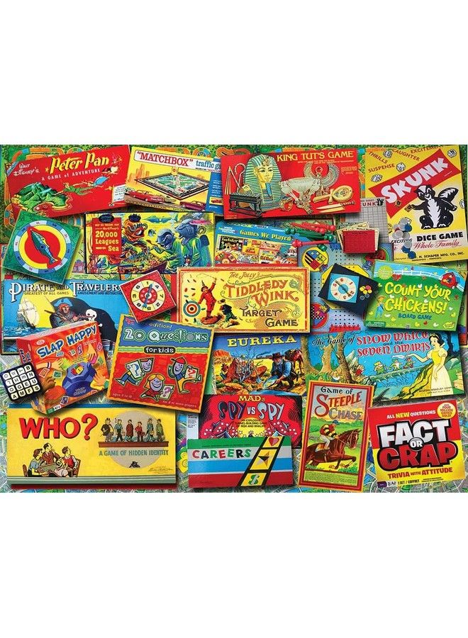 WHITE MOUNTAIN Puzzles Family Game Night 500 Piece Jigsaw Puzzle - Image 1